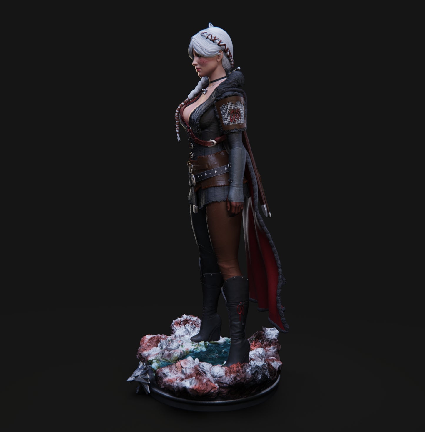 Ciri Statue 3D-Printed Kit