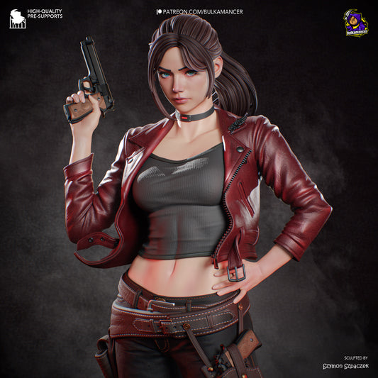 Claire Redfield Statue 3D-Printed Kit