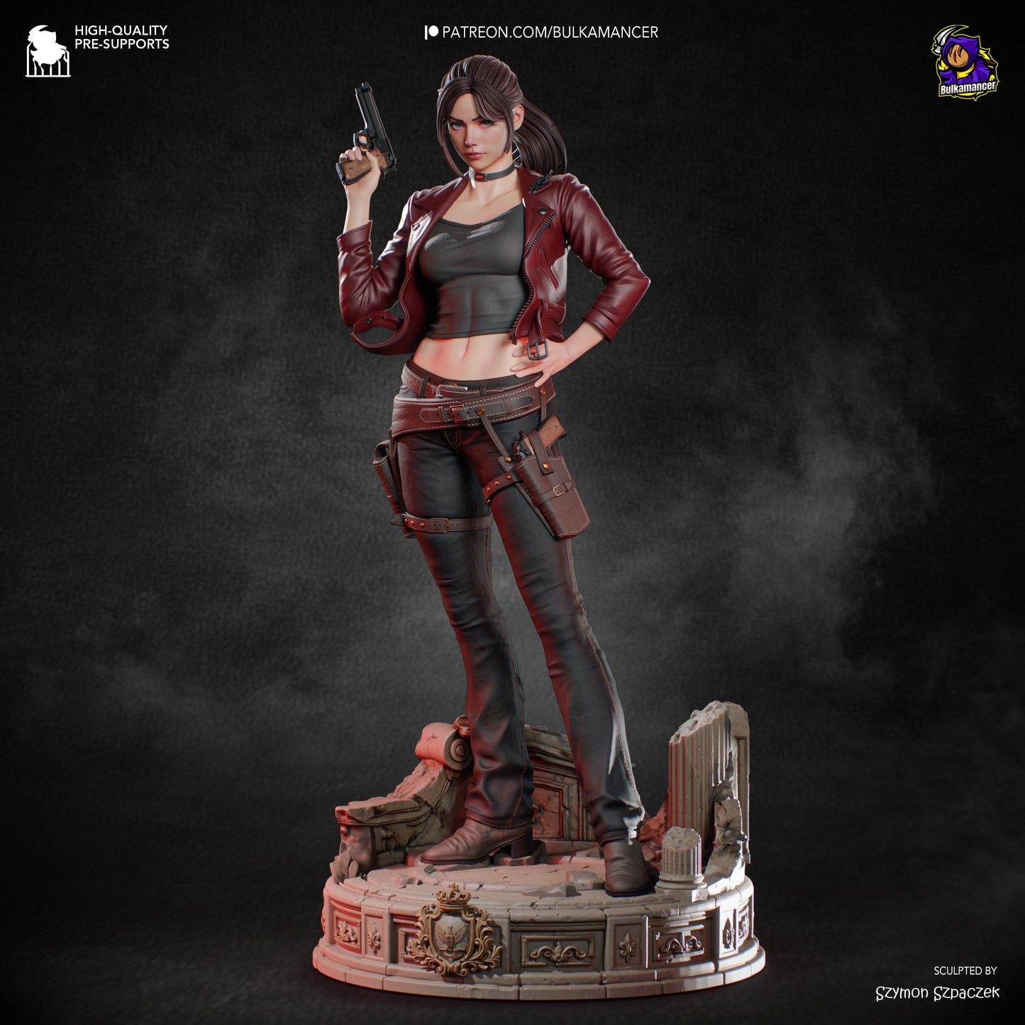 Claire Redfield Statue 3D-Printed Kit