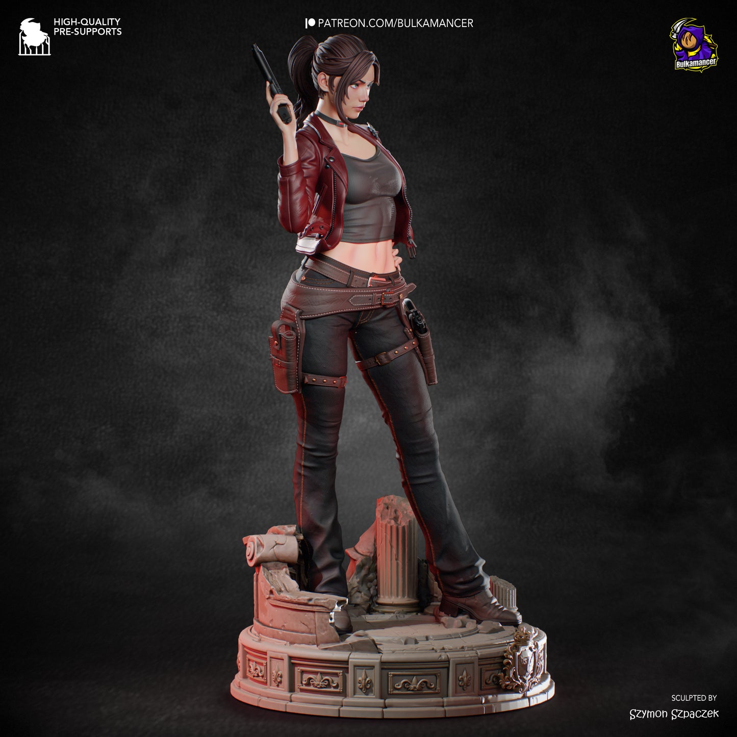 Claire Redfield Statue 3D-Printed Kit