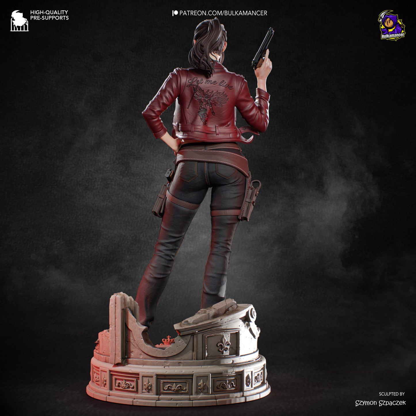 Claire Redfield Statue 3D-Printed Kit