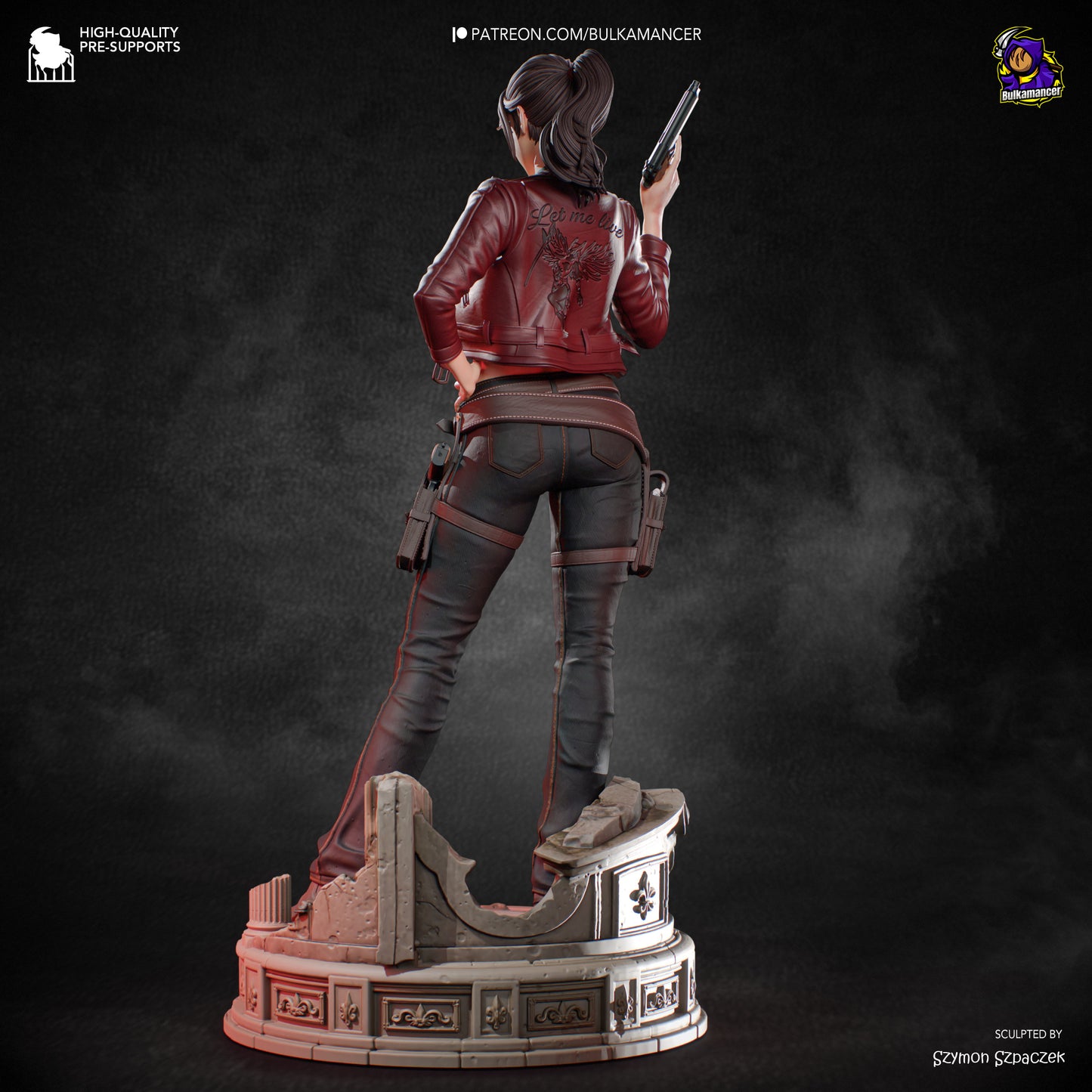 Claire Redfield Statue 3D-Printed Kit