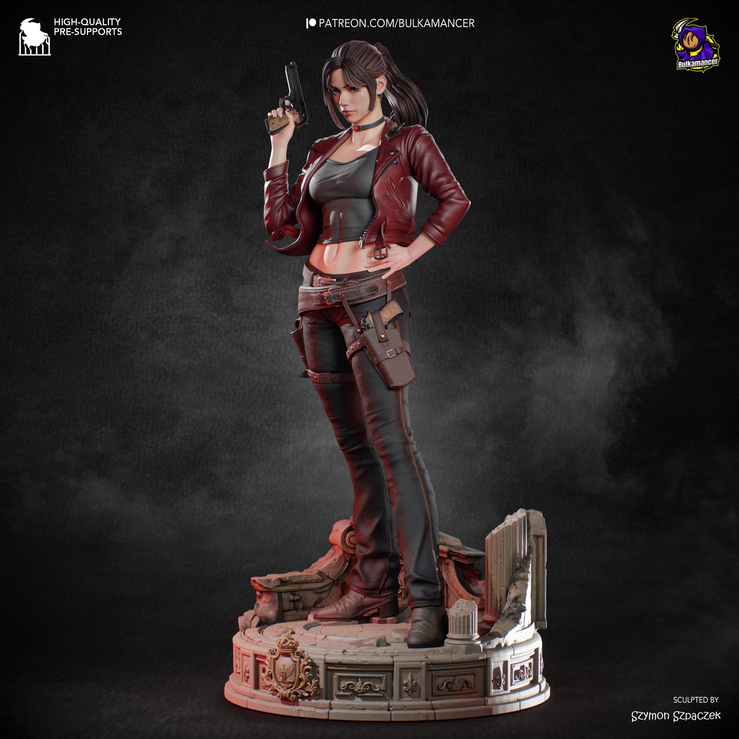 Claire Redfield Statue 3D-Printed Kit