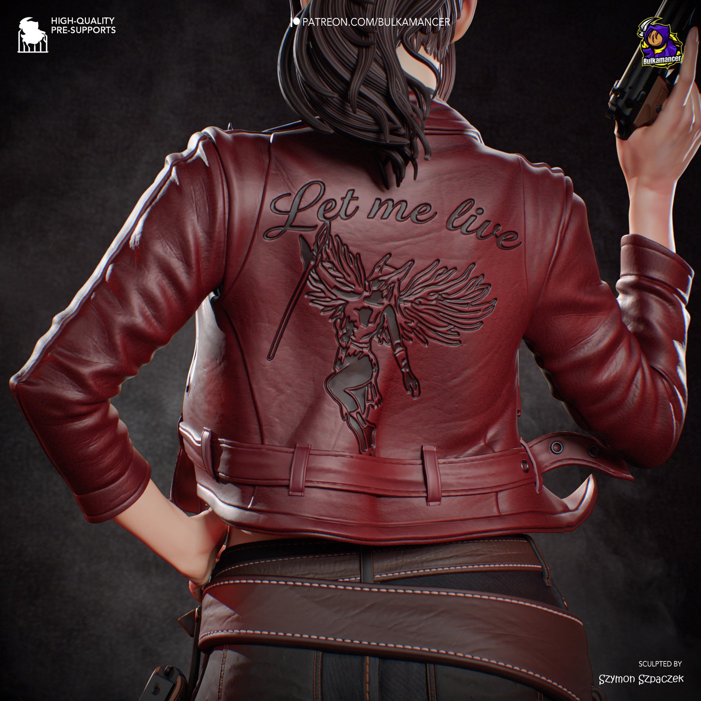 Claire Redfield Statue 3D-Printed Kit