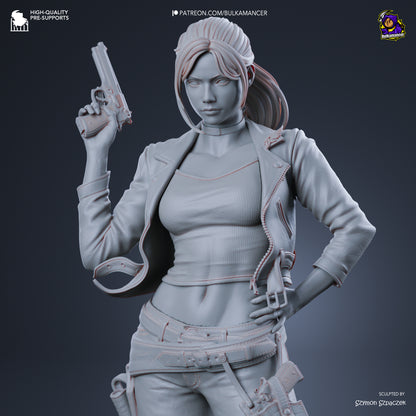 Claire Redfield Statue 3D-Printed Kit