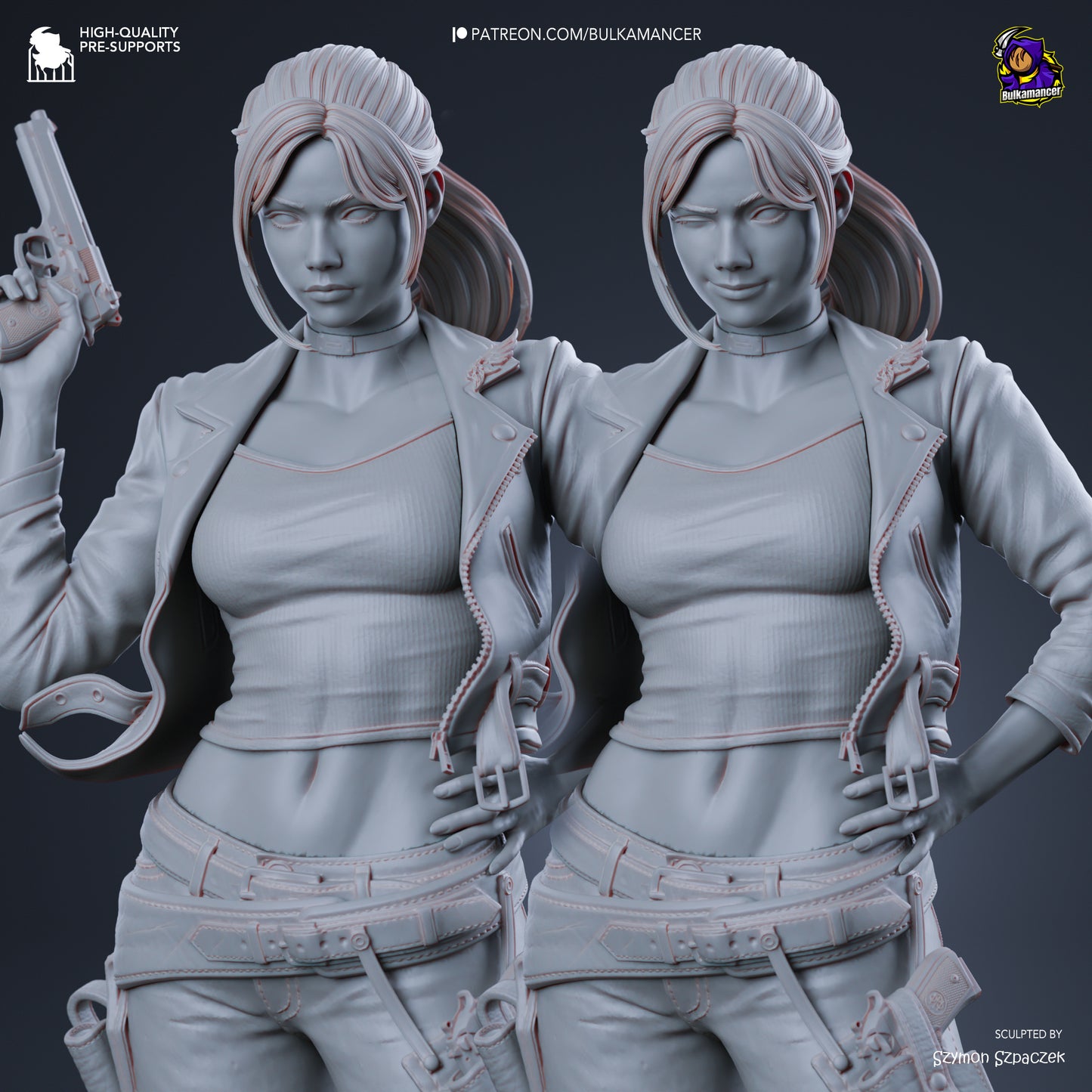 Claire Redfield Statue 3D-Printed Kit