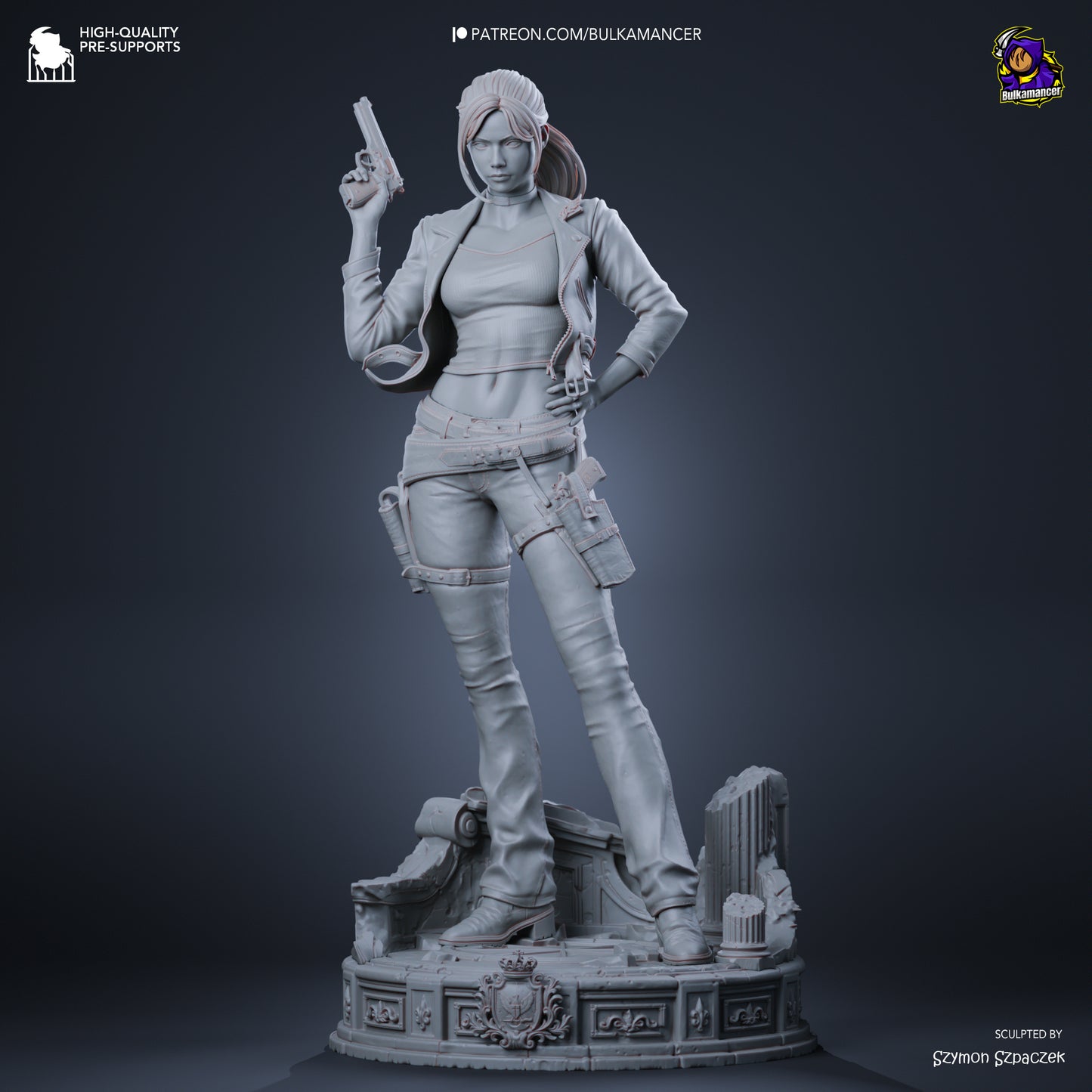 Claire Redfield Statue 3D-Printed Kit