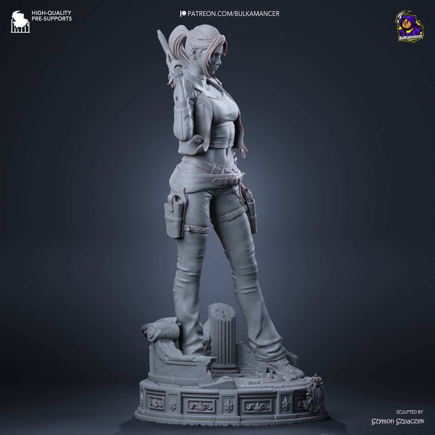 Claire Redfield Statue 3D-Printed Kit