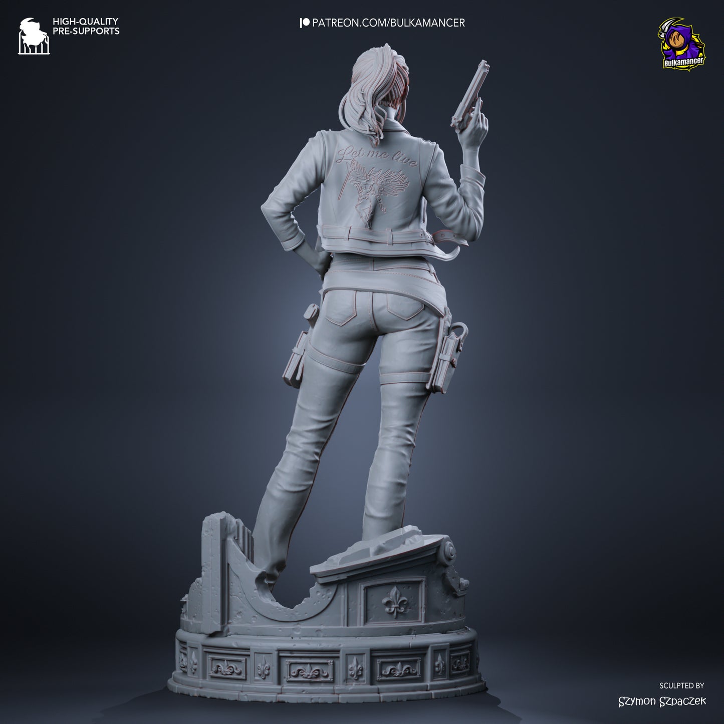 Claire Redfield Statue 3D-Printed Kit