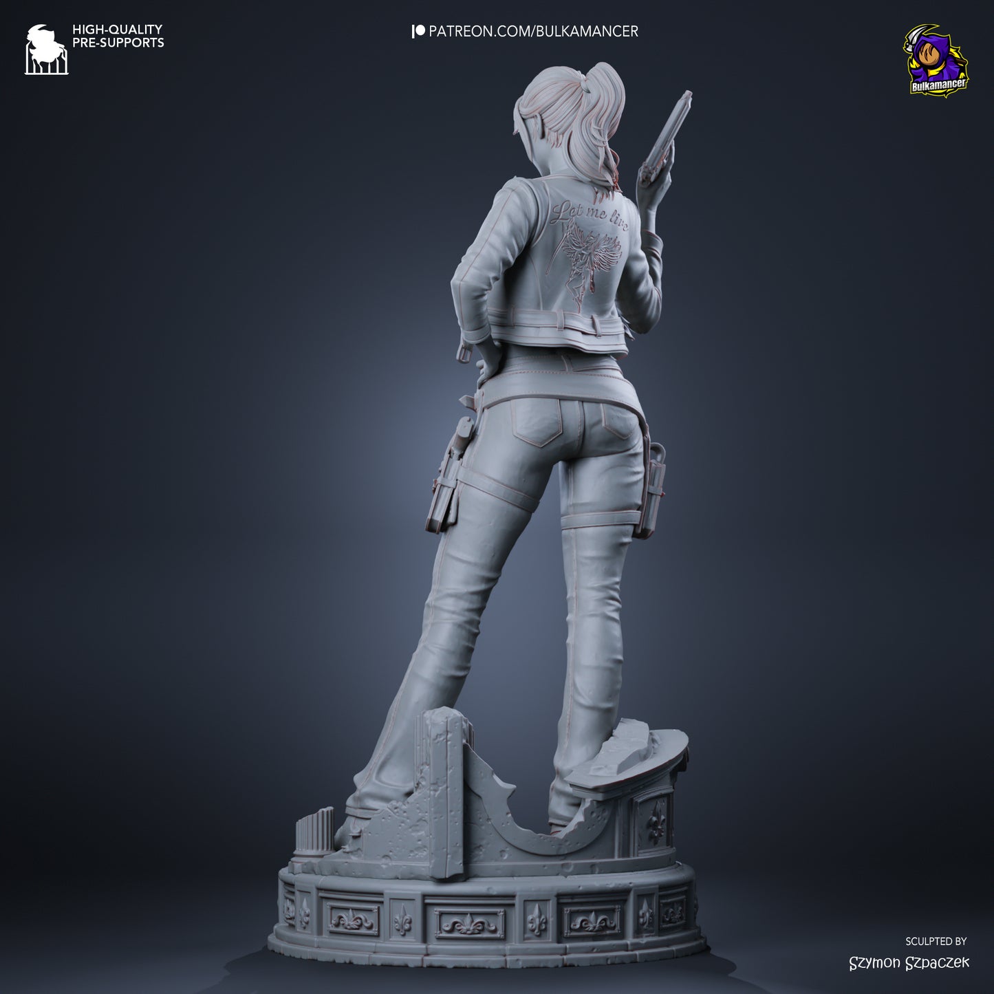 Claire Redfield Statue 3D-Printed Kit