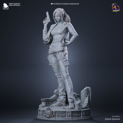 Claire Redfield Statue 3D-Printed Kit