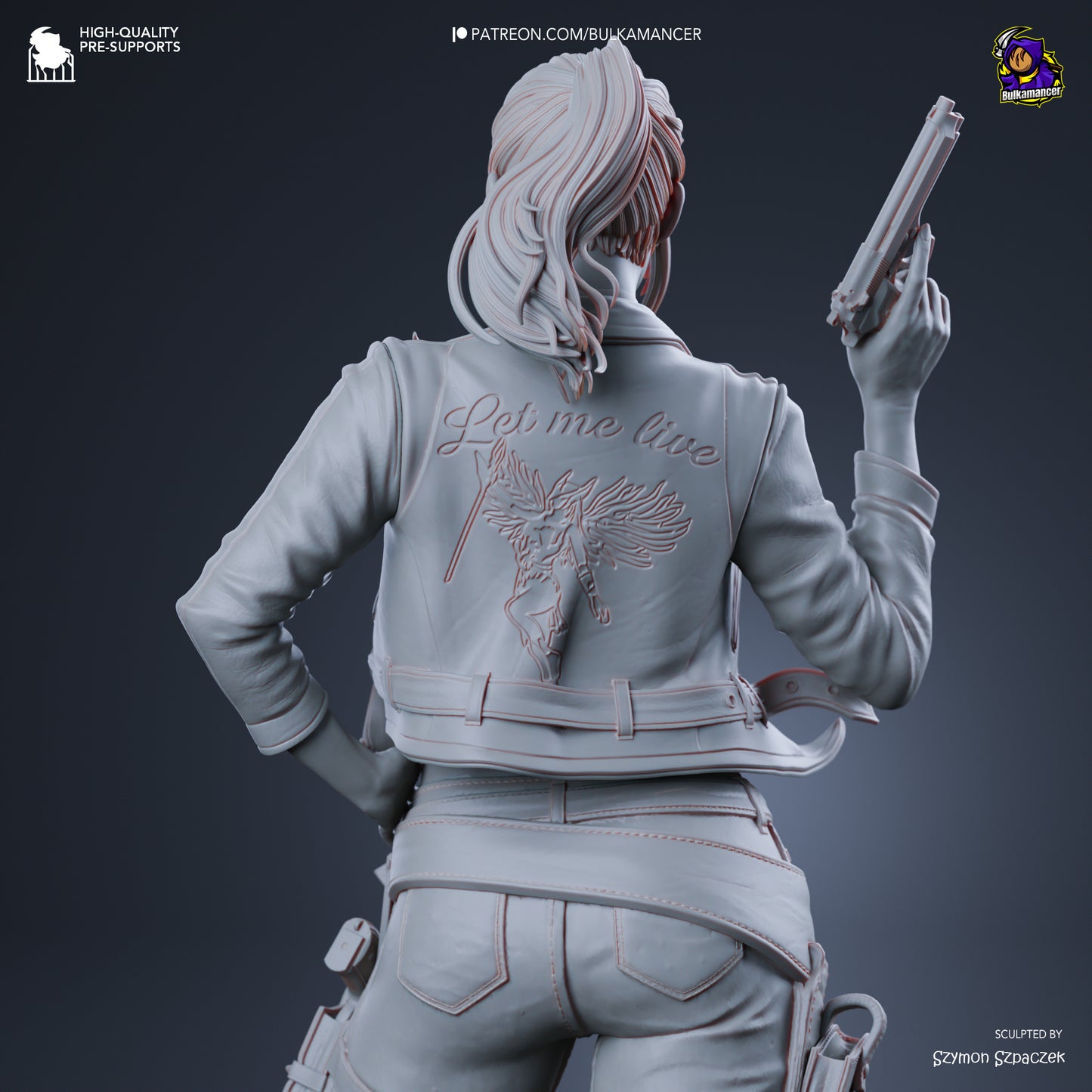 Claire Redfield Statue 3D-Printed Kit