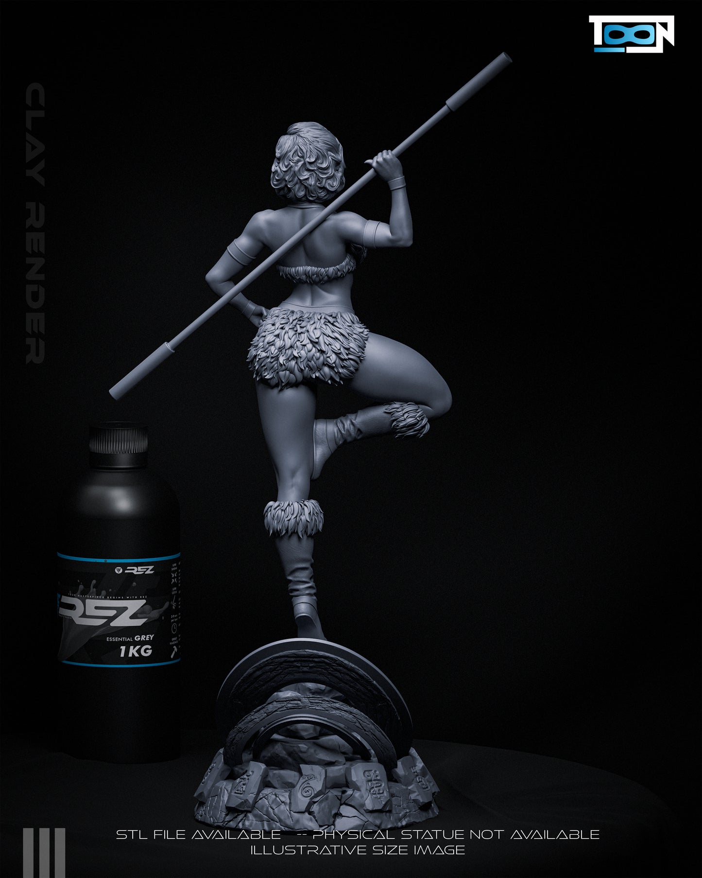 Princess Diana Statue 3D-Printed Kit