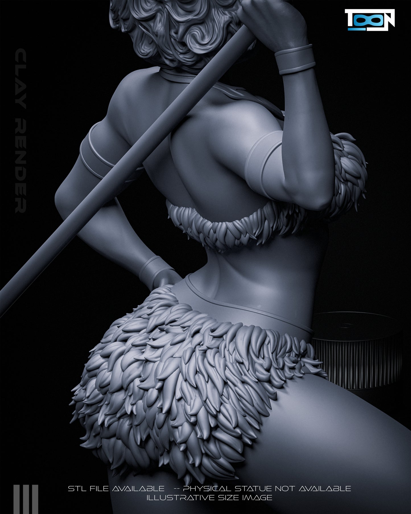Princess Diana Statue 3D-Printed Kit