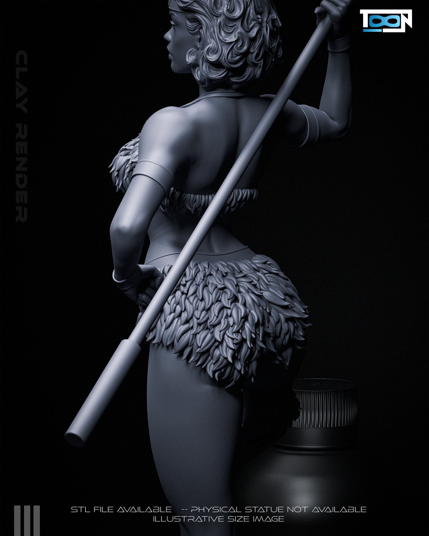 Princess Diana Statue 3D-Printed Kit