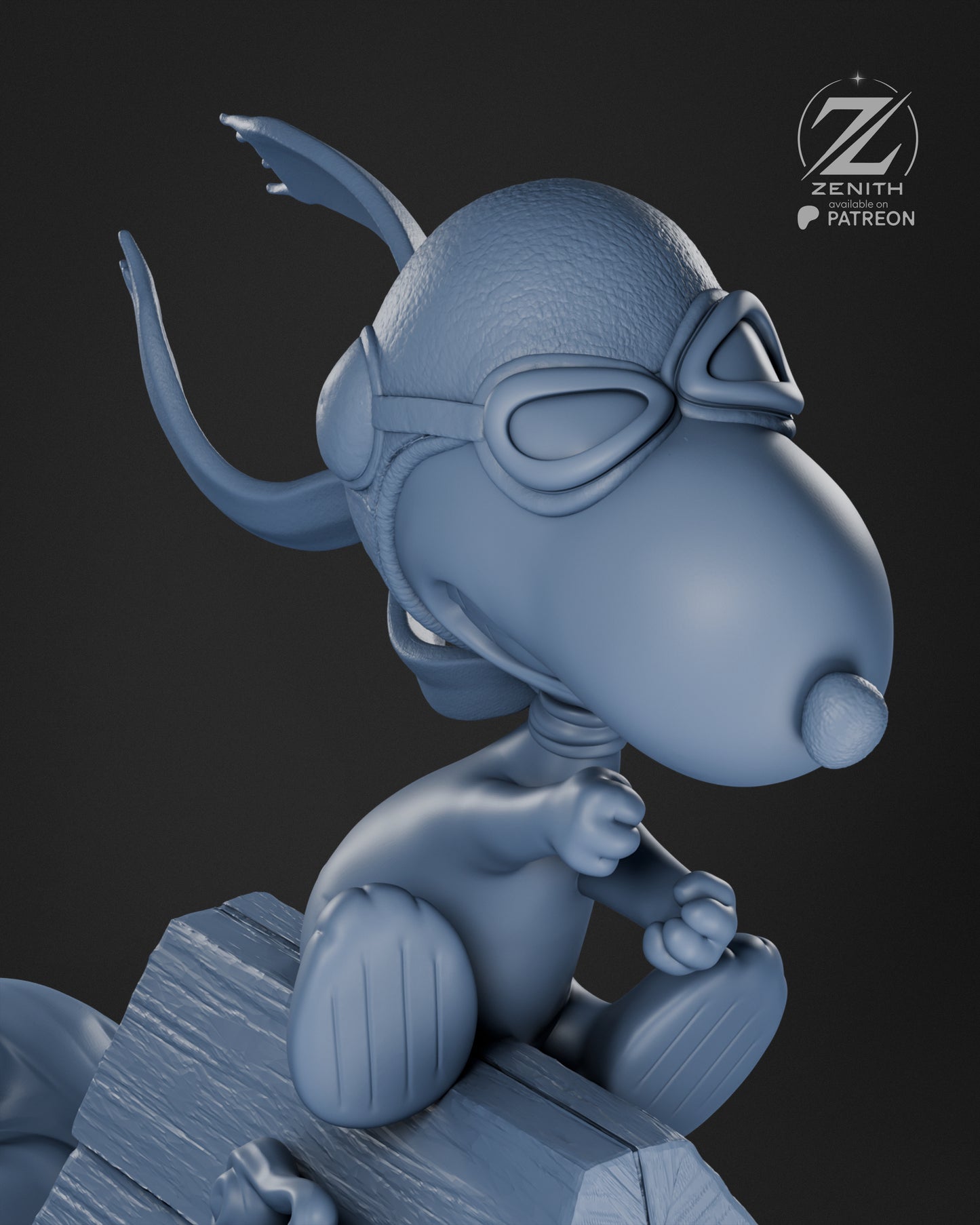 Snoopy Statue 3D-Printed Kit