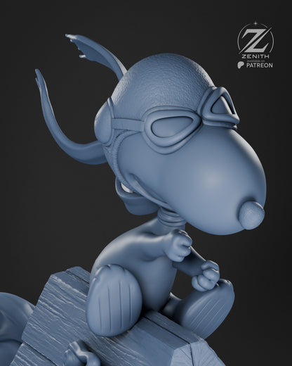 Snoopy Statue 3D-Printed Kit