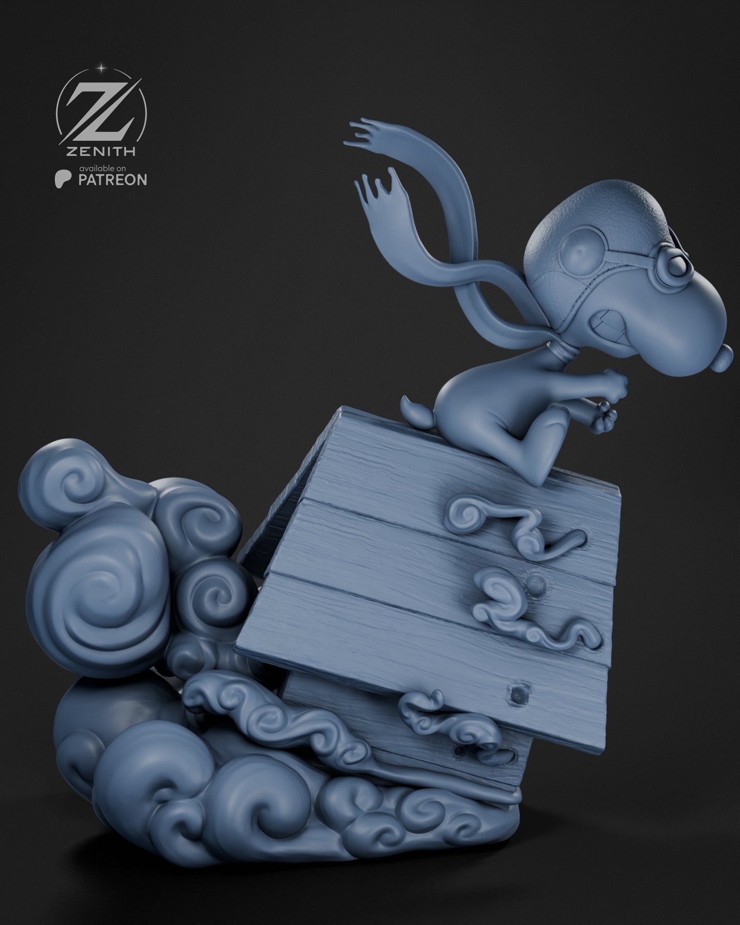 Snoopy Statue 3D-Printed Kit