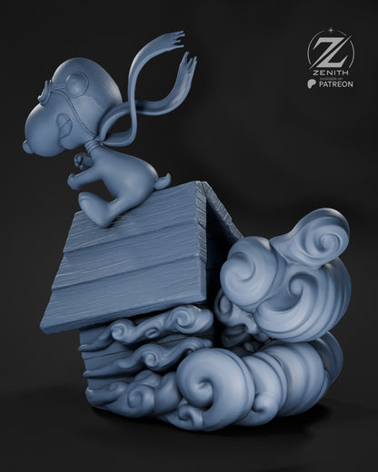 Snoopy Statue 3D-Printed Kit
