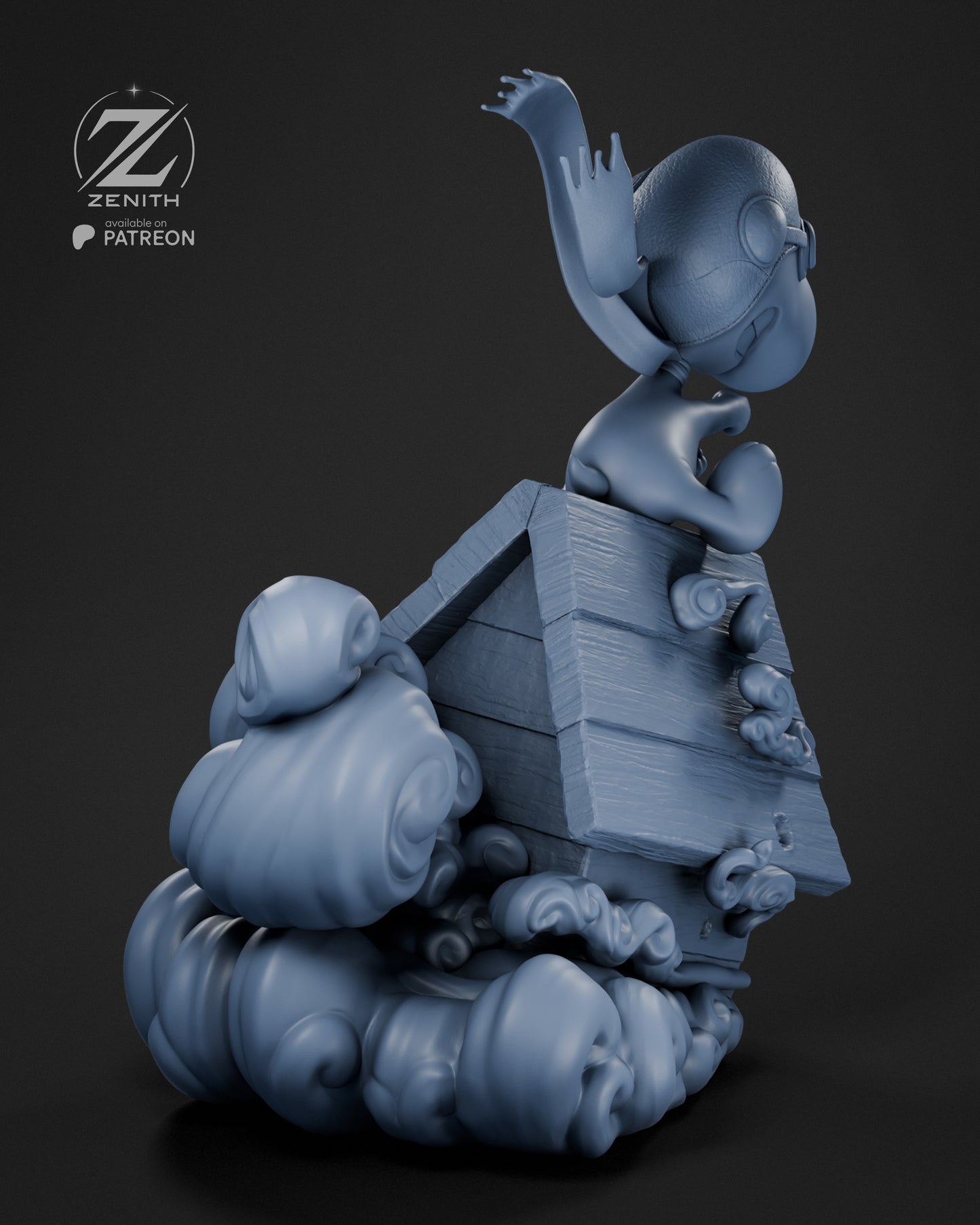 Snoopy Statue 3D-Printed Kit