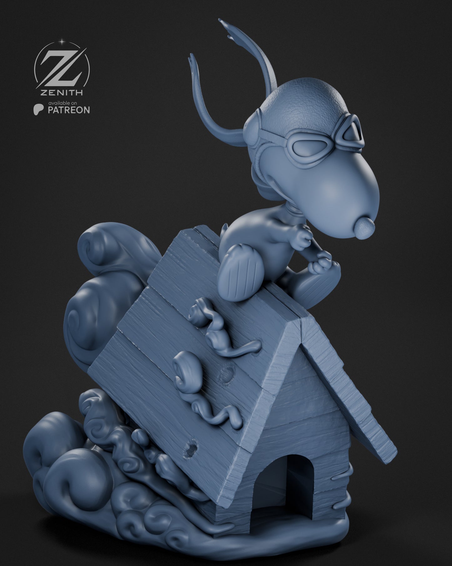 Snoopy Statue 3D-Printed Kit