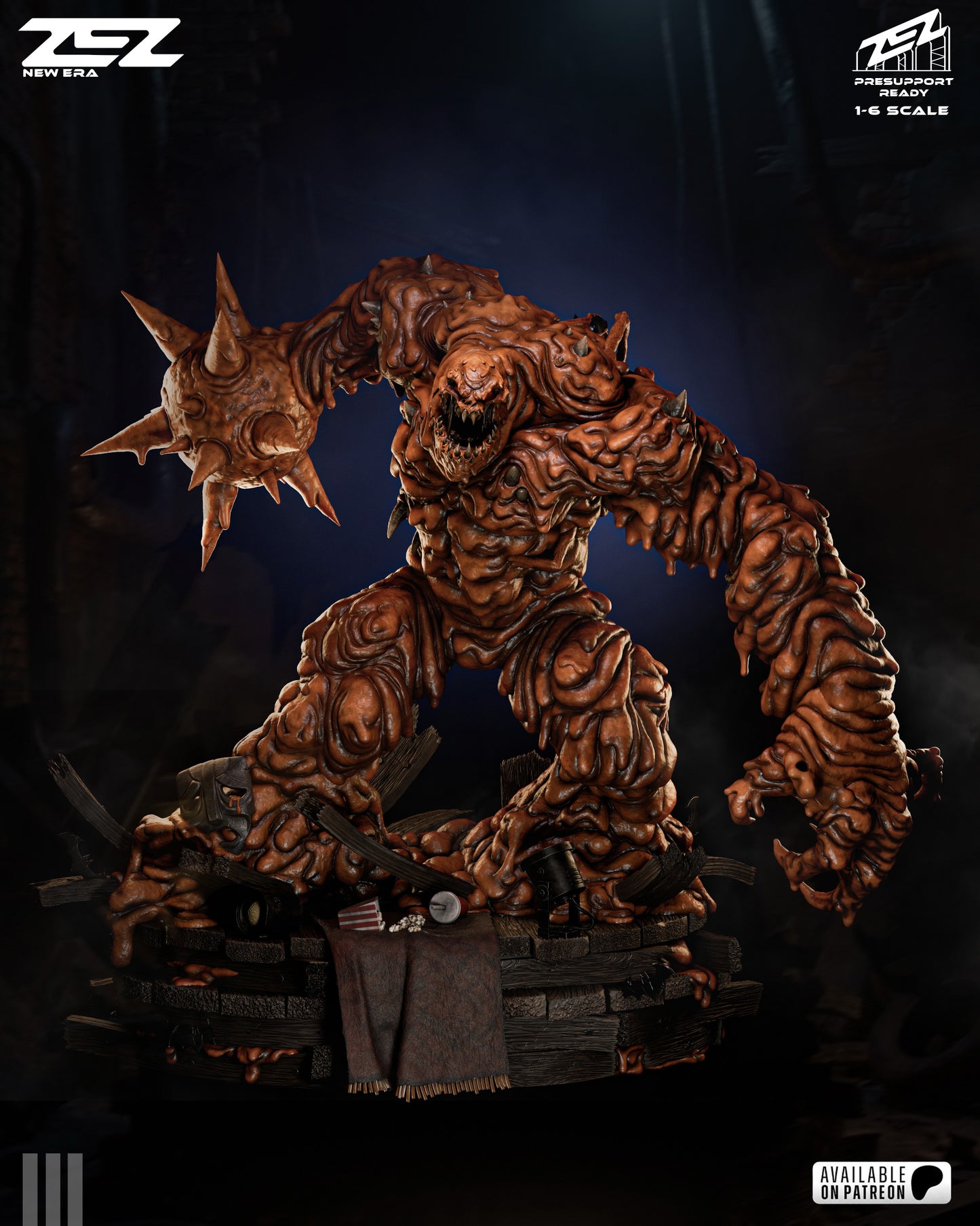 Clayface Statue 3D-Printed Kit