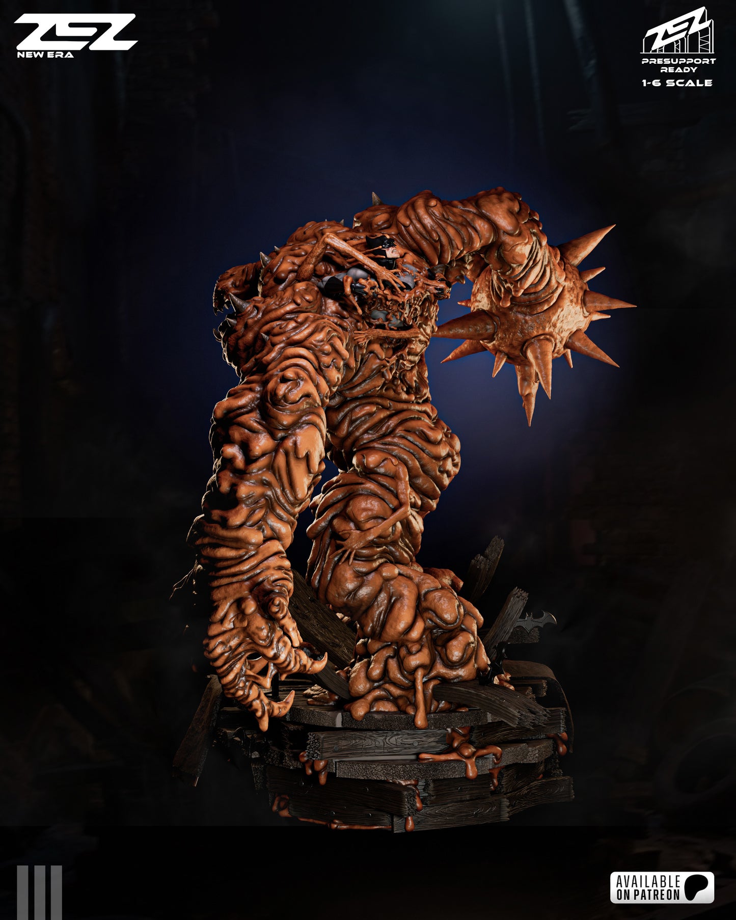 Clayface Statue 3D-Printed Kit