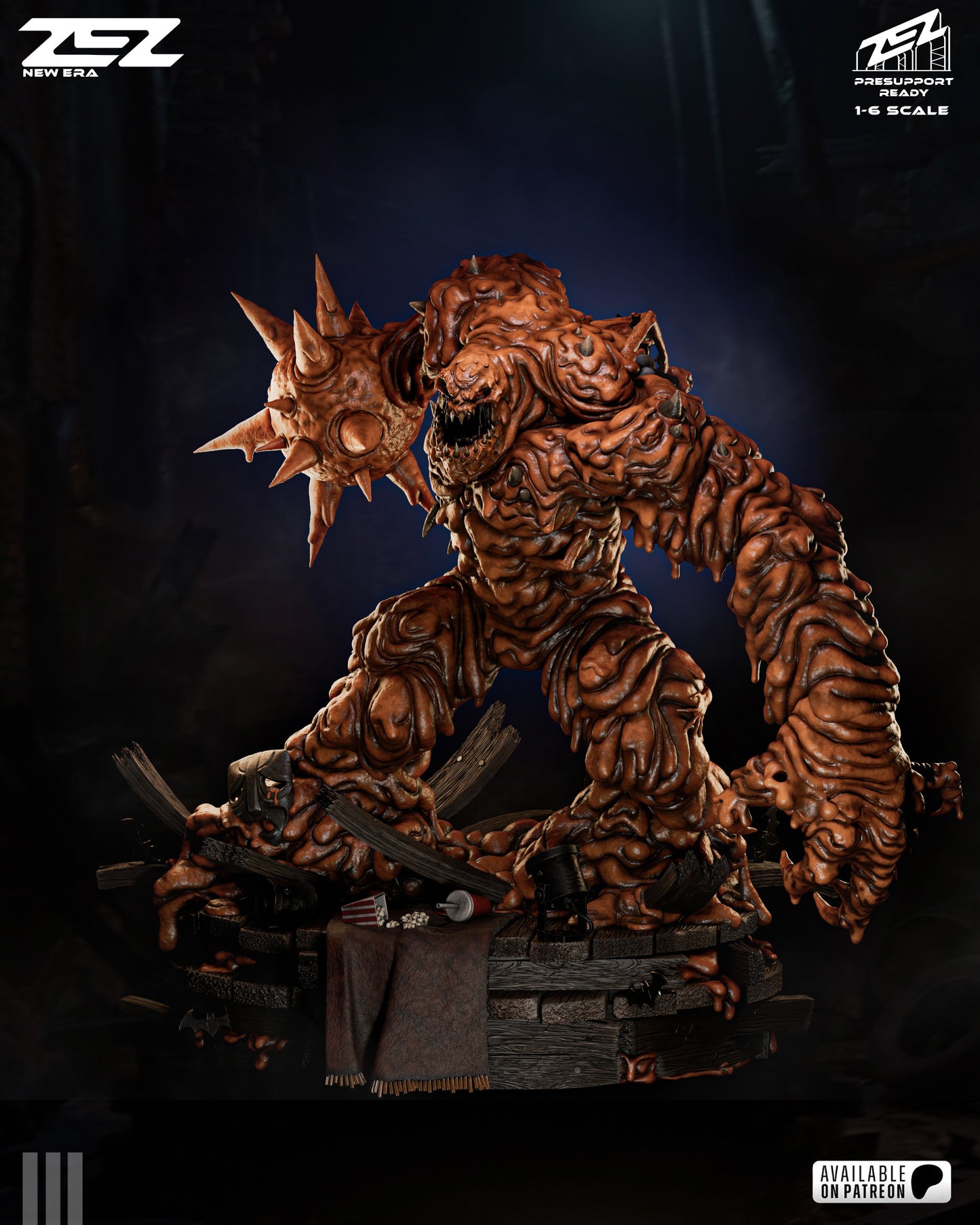 Clayface Statue 3D-Printed Kit