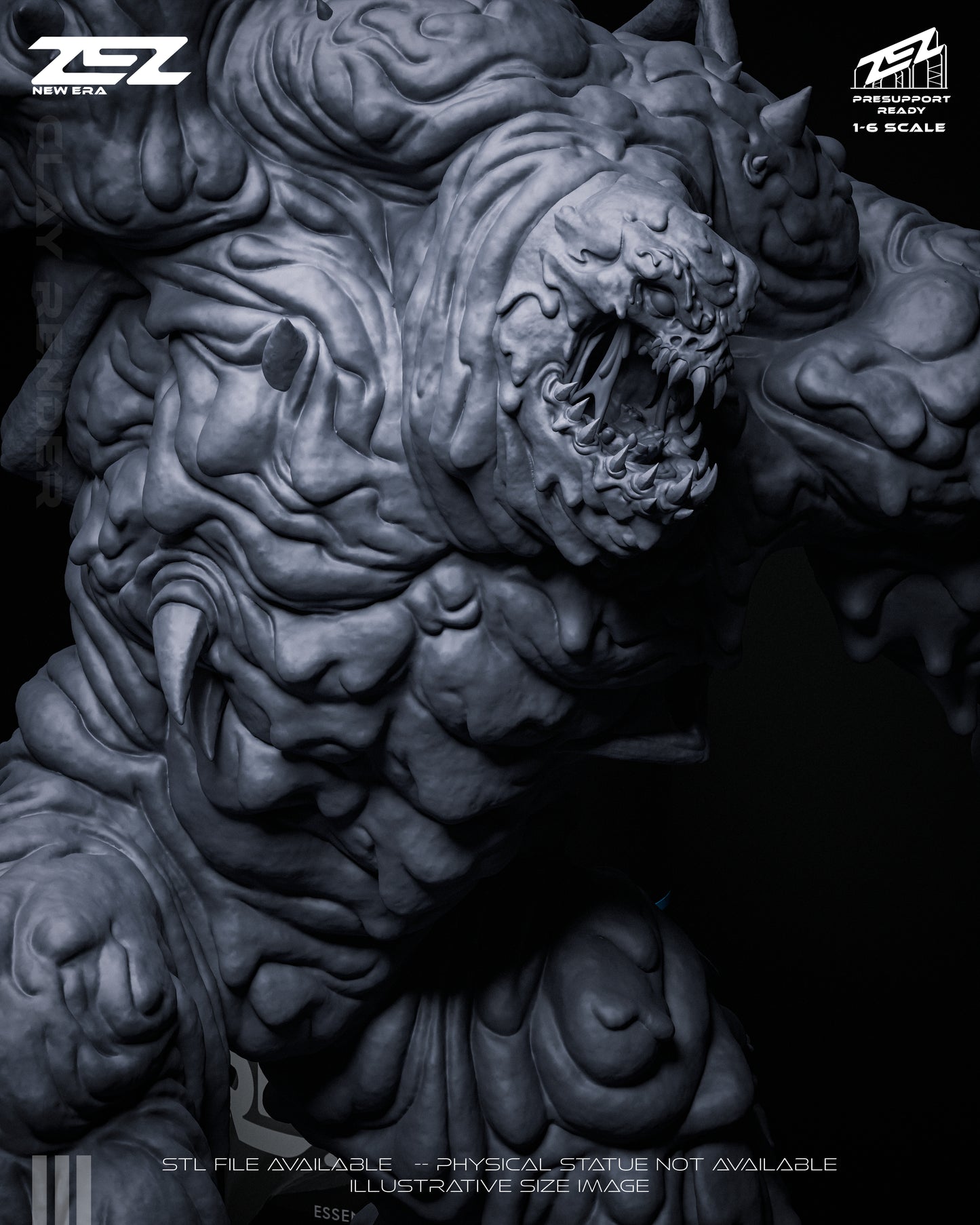 Clayface Statue 3D-Printed Kit