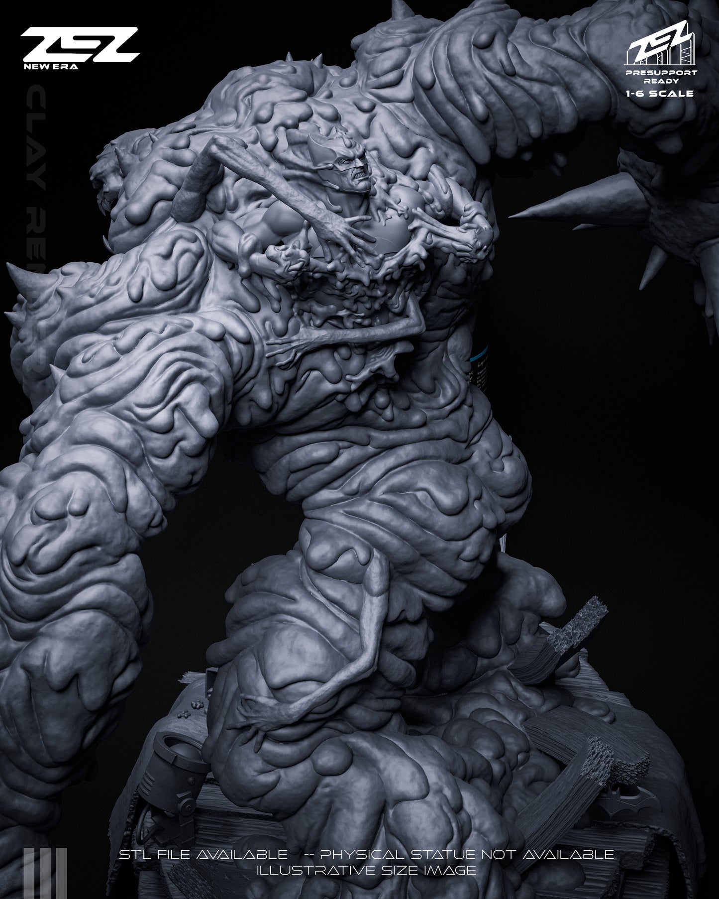 Clayface Statue 3D-Printed Kit