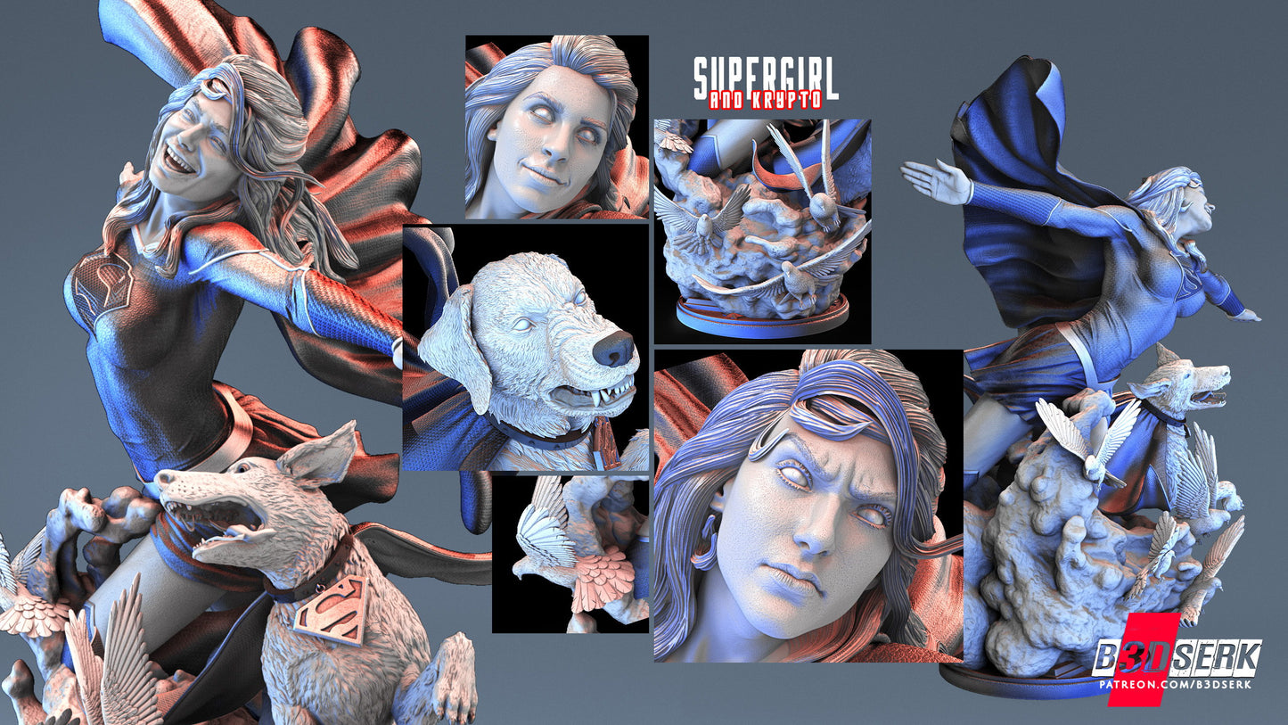 Super Girl Statue