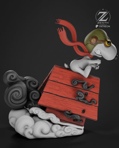 Snoopy Statue 3D-Printed Kit
