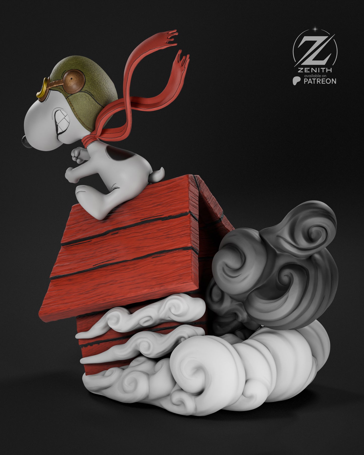 Snoopy Statue 3D-Printed Kit