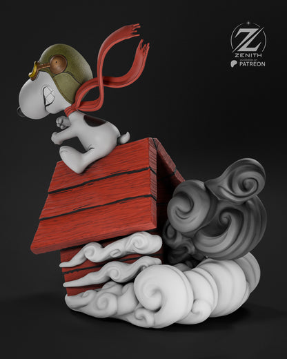 Snoopy Statue 3D-Printed Kit