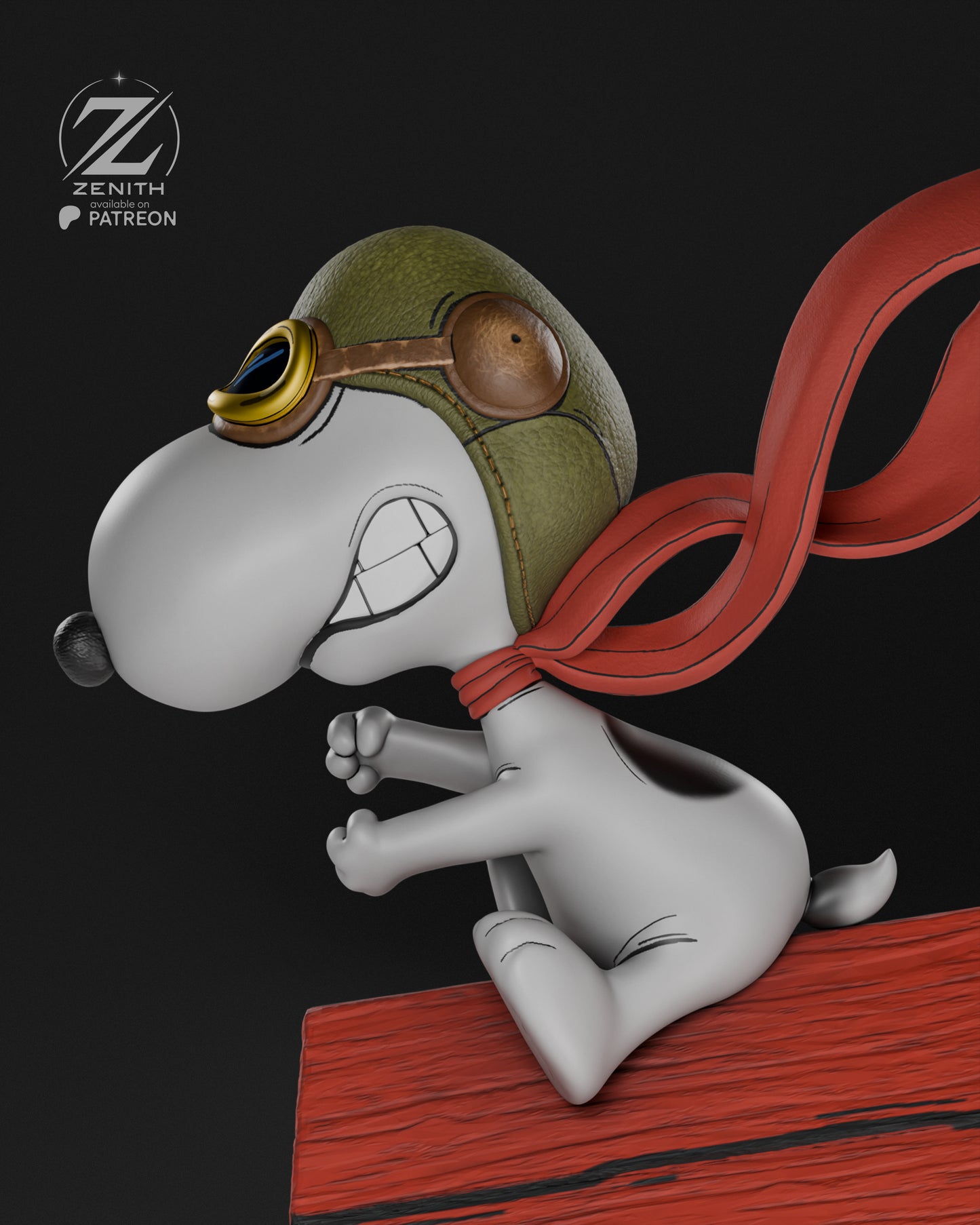 Snoopy Statue 3D-Printed Kit