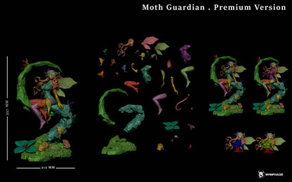 Moth Guardian Statue 3D-Printed Kit