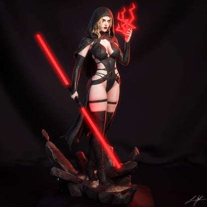 Darth Zannah Statue 3D-Printed Kit