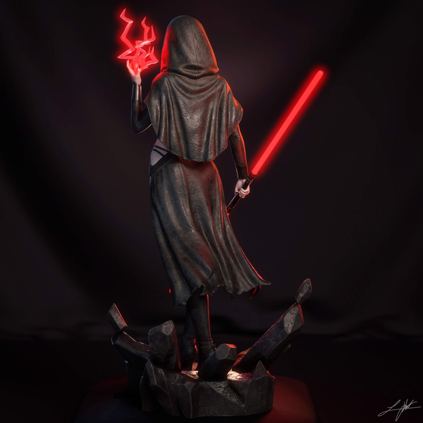 Darth Zannah Statue 3D-Printed Kit