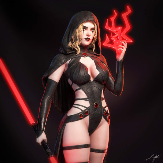 Darth Zannah Statue 3D-Printed Kit