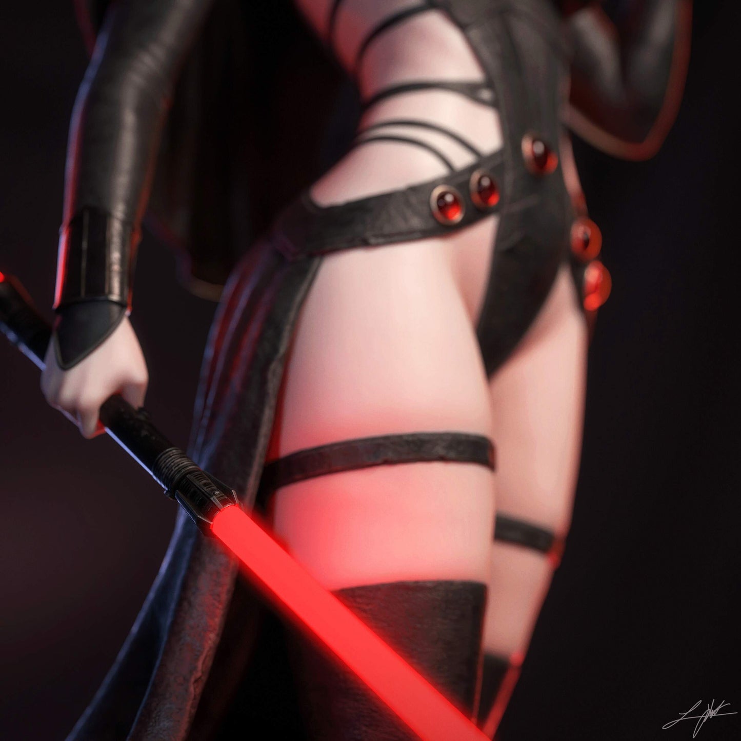 Darth Zannah Statue 3D-Printed Kit