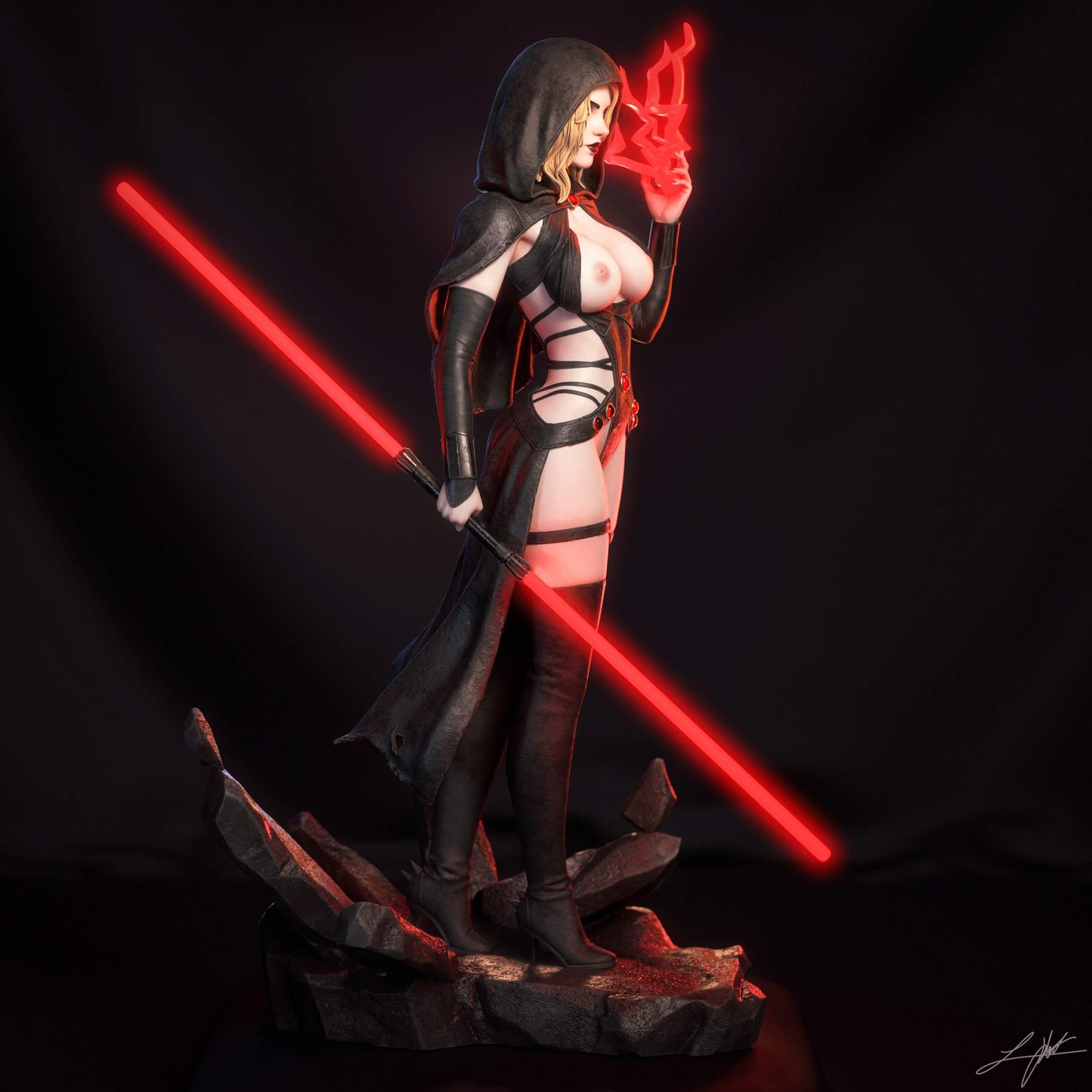 Darth Zannah Statue 3D-Printed Kit