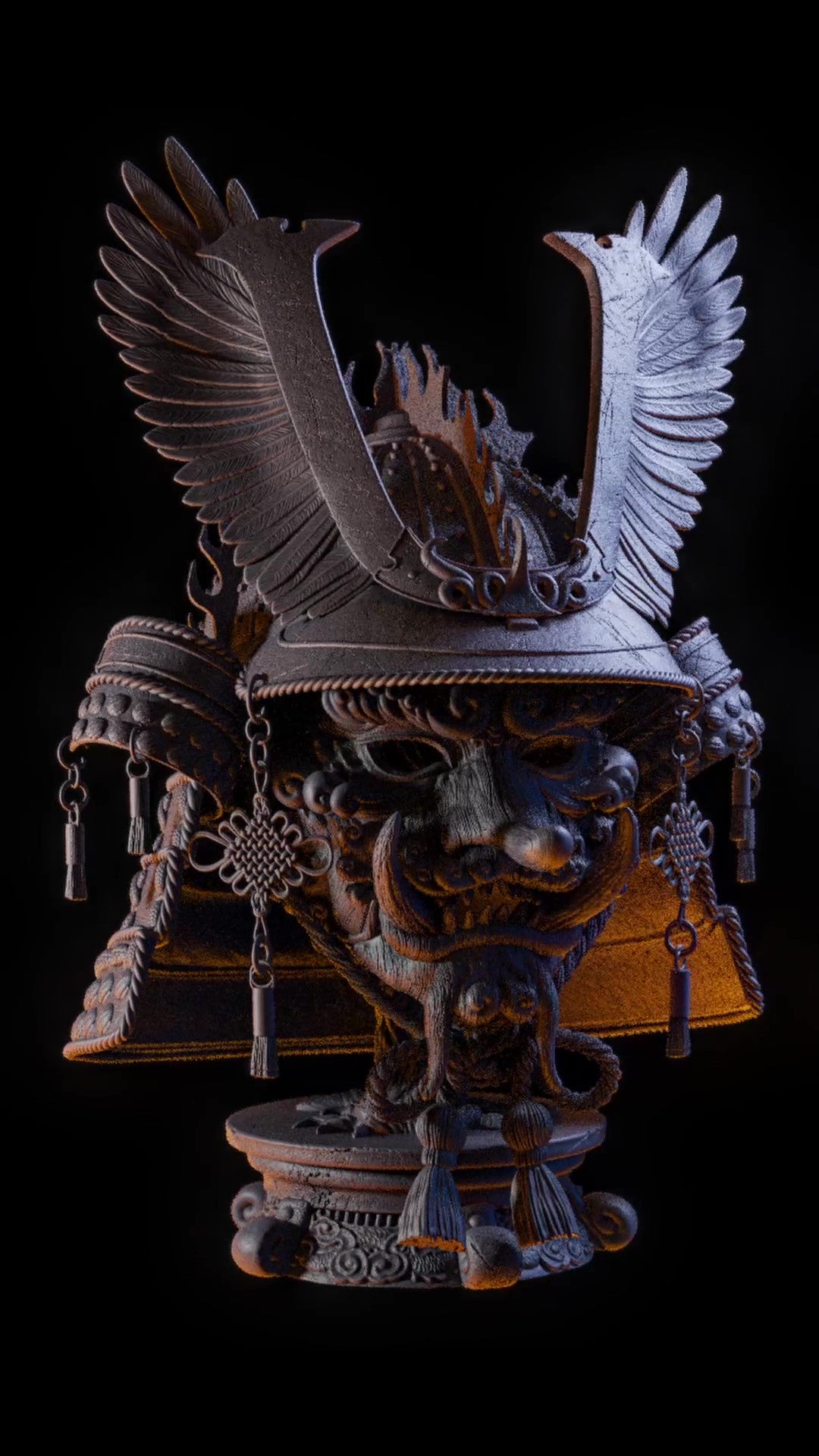 Daiten's Life-Sized Mask & Stand