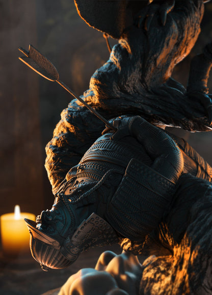 Daiten - The Exiled Wanderer Statue