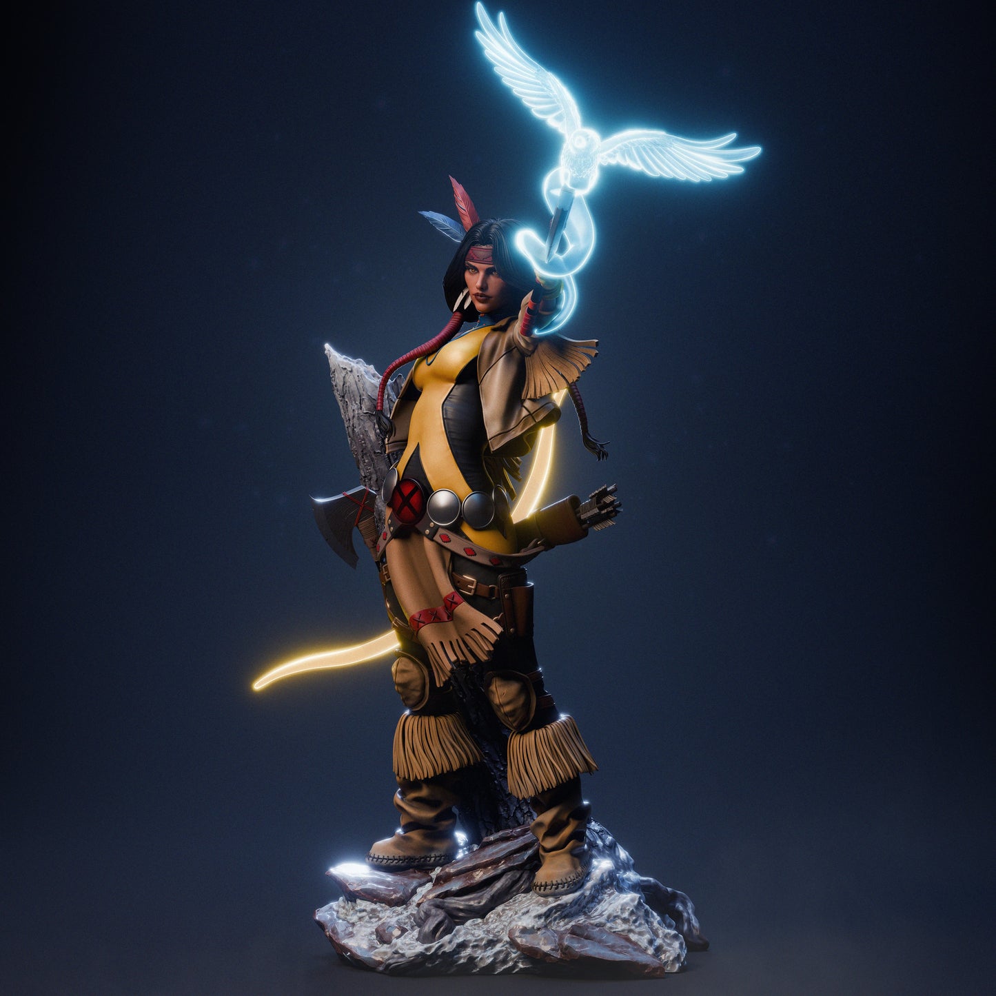 Dani Moonstar Statue 3D-Printed Kit
