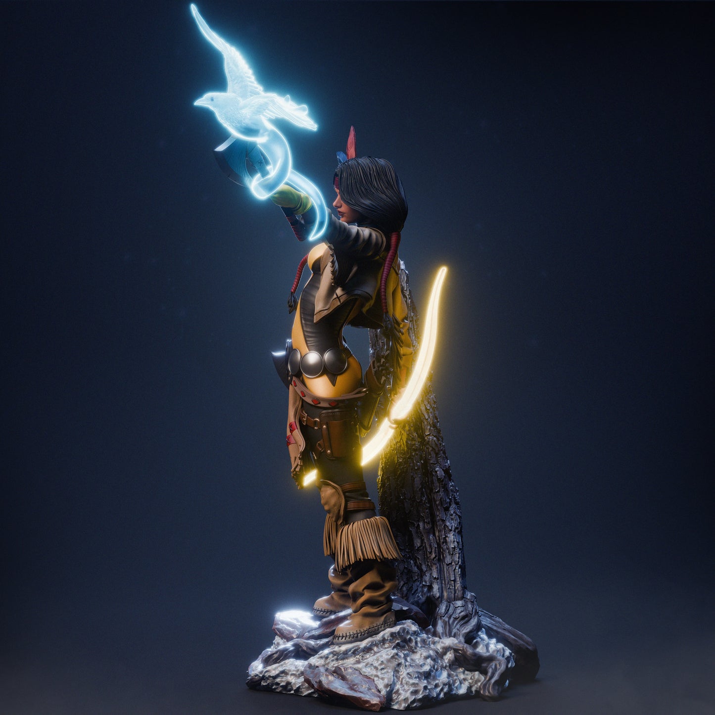 Dani Moonstar Statue 3D-Printed Kit