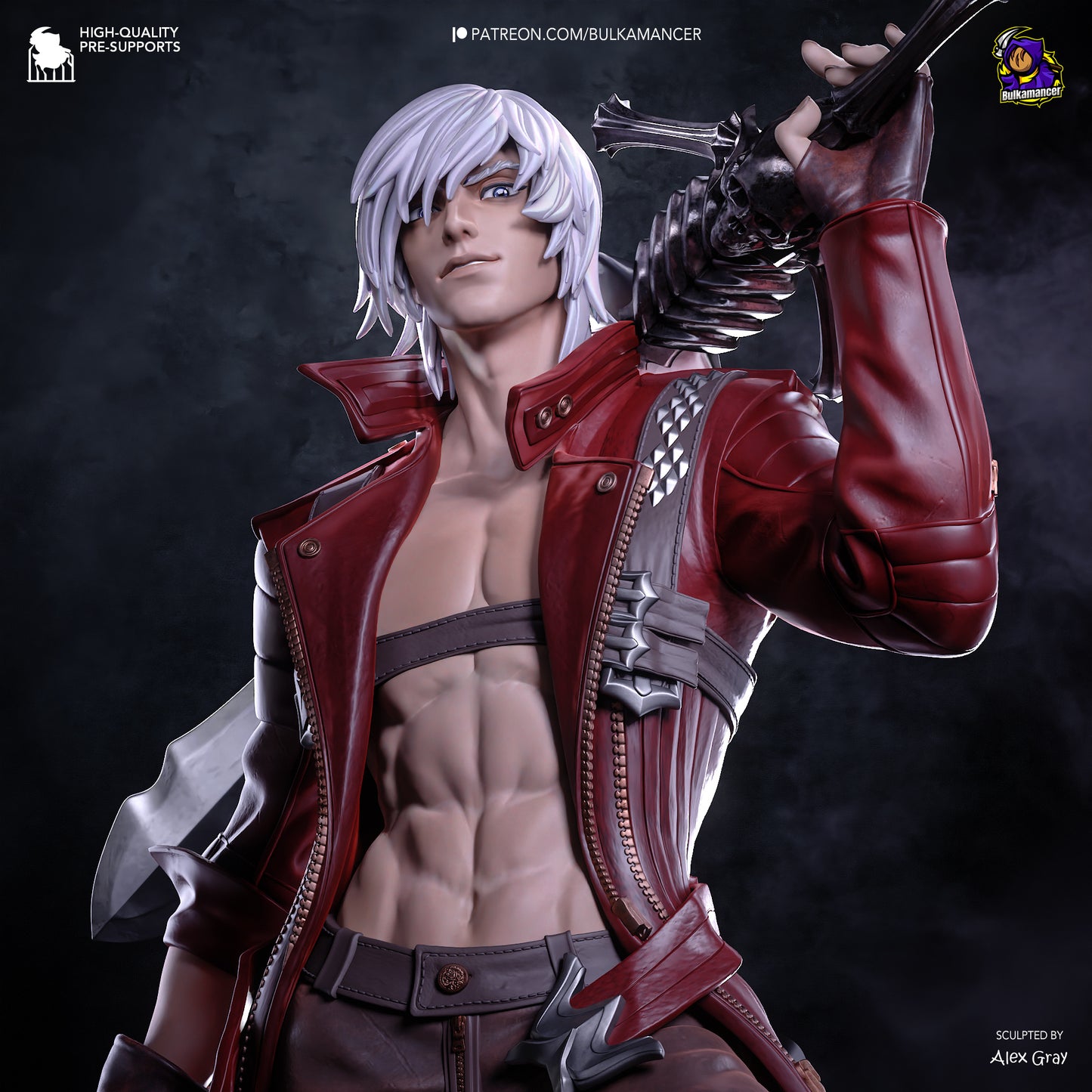 Dante Statue 3D-Printed Kit