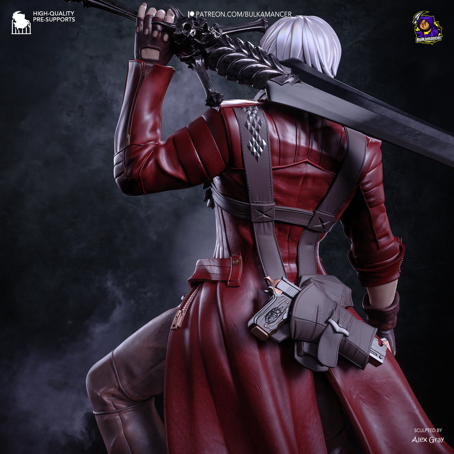 Dante Statue 3D-Printed Kit