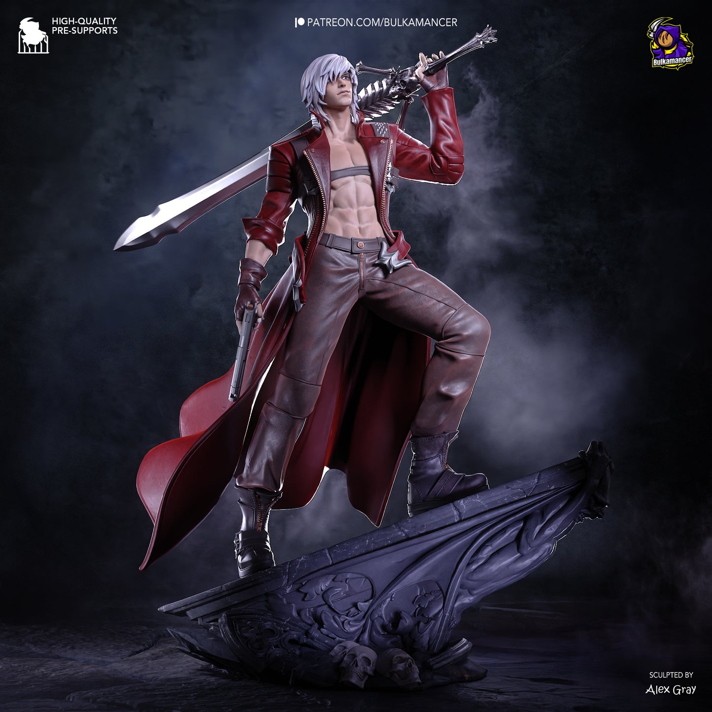 Dante Statue 3D-Printed Kit