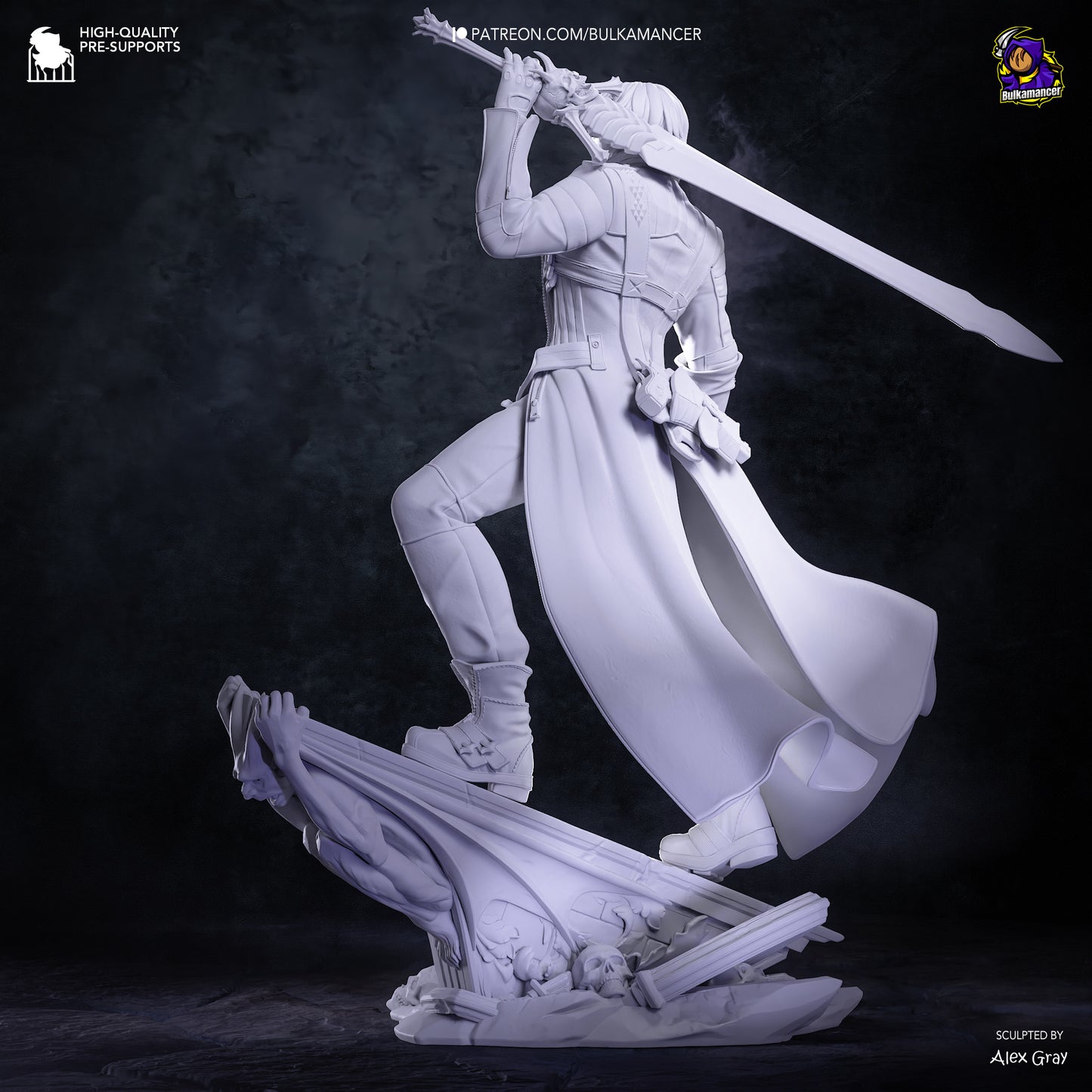 Dante Statue 3D-Printed Kit