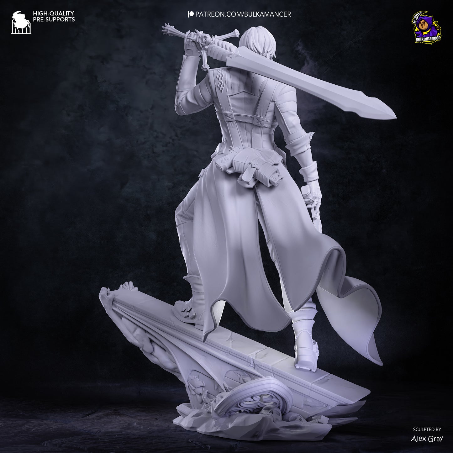 Dante Statue 3D-Printed Kit